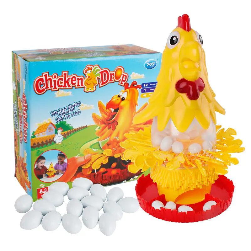 Funny tricky other board epilation games hen toy education kid chicken to lay white eggs