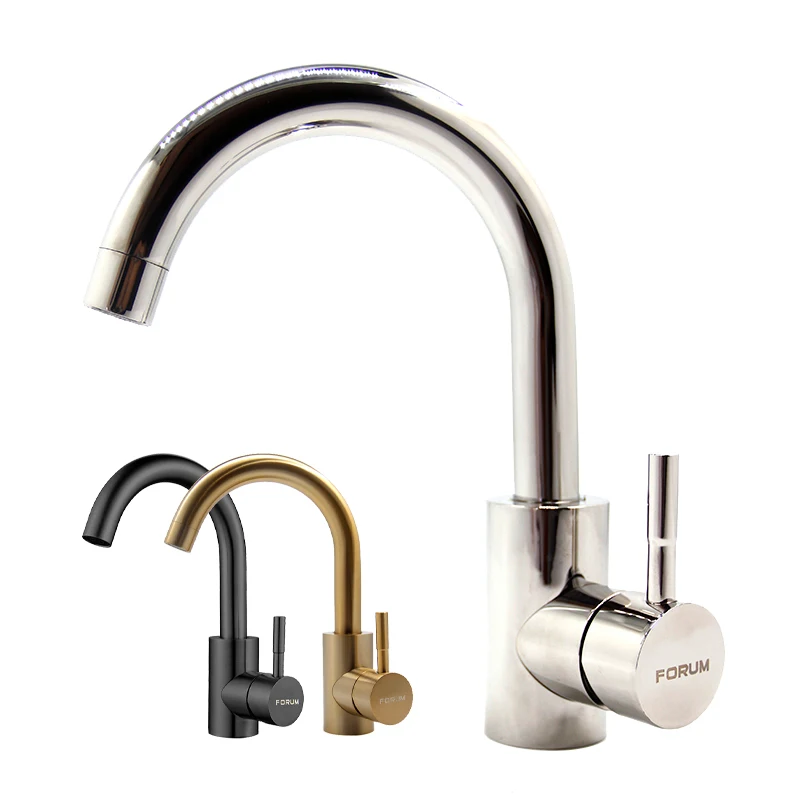 Manufacturer Supply Deck Mounted Bathroom Faucet Single Handle Bathroom Basin Faucet