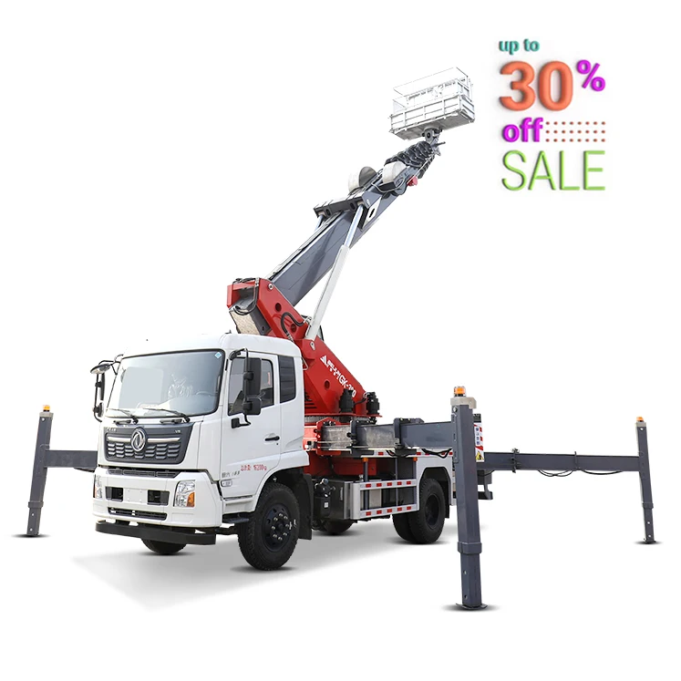 Professional China factory supply aerial lift trucks aerial work platform 25m 28m 32m 46m for sale with high quality