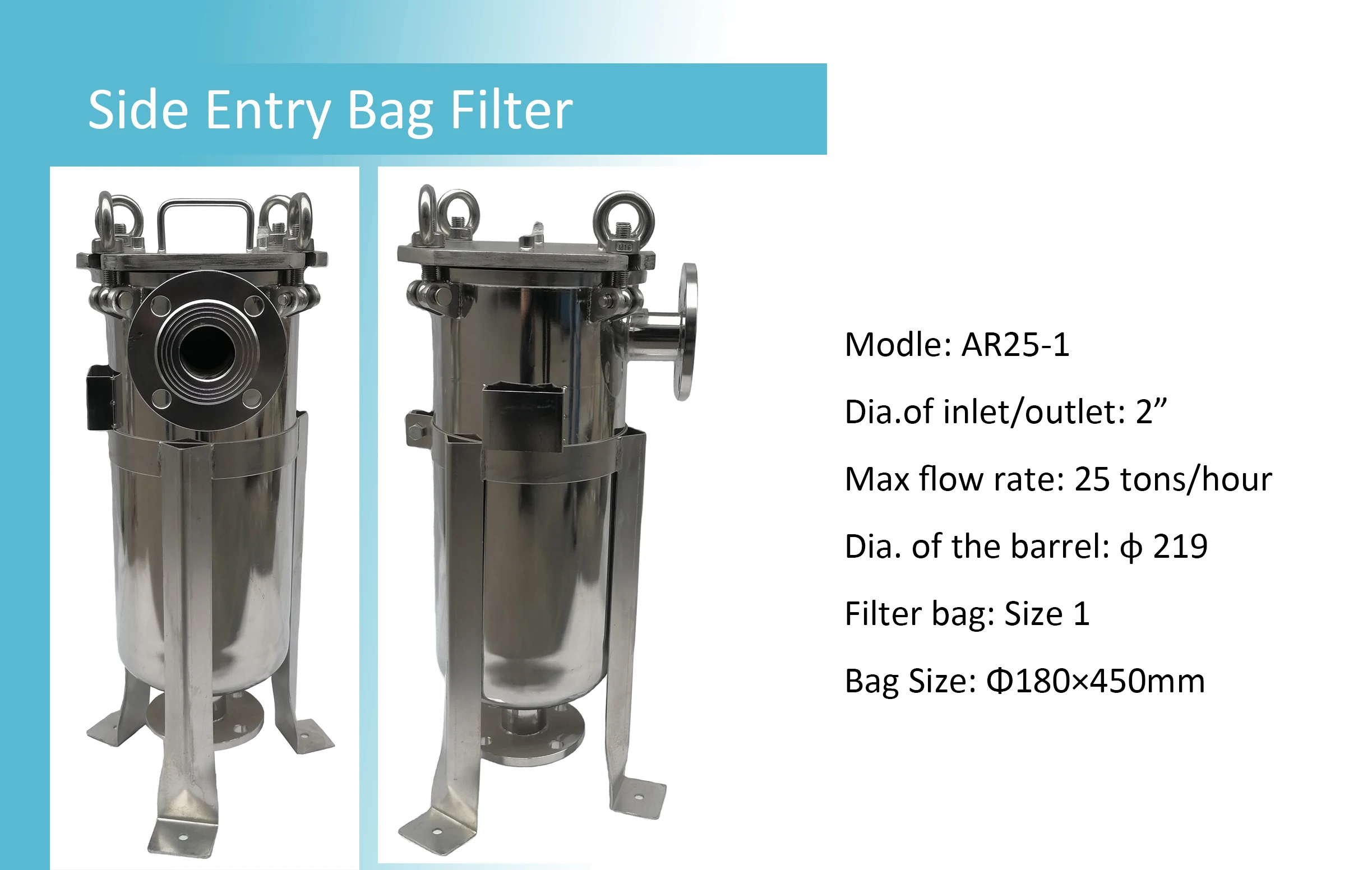 High filtration stainless steel 304 316  bag filter housing for wine beverage  beer coconut water milk oil filtration