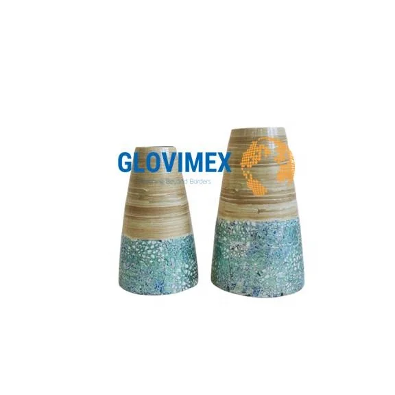 2021 New Style Gorgeous Spun Bamboo Decorative Flower Vase For Inferior Decor From Vietnam