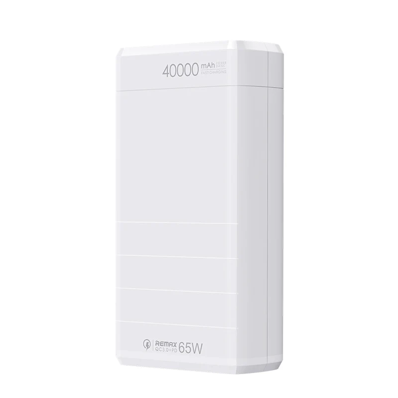 Remax Mobile Portable Power Banks Supply 40000Mah Rpp-310 Pd65W Qc22.5W 2022 New Arrivals Fast Charging Fcc/Rohs/Msds Powerbank