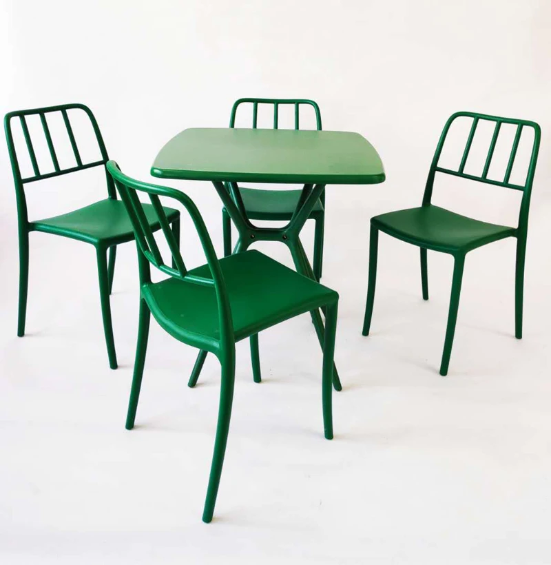 Пластиковые уличные штабелируемые стулья, современная мебель для ресторана, кафе, обеденные столы и стулья