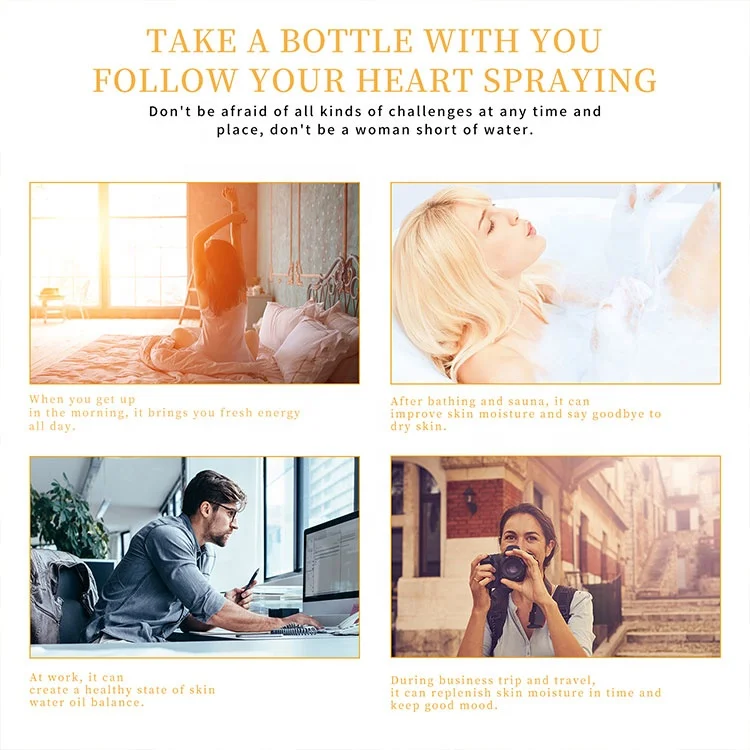 Natural Fresh 180ml Nourishing Soothing Chamomile Deodorant Body Facial Spray For Men And Women