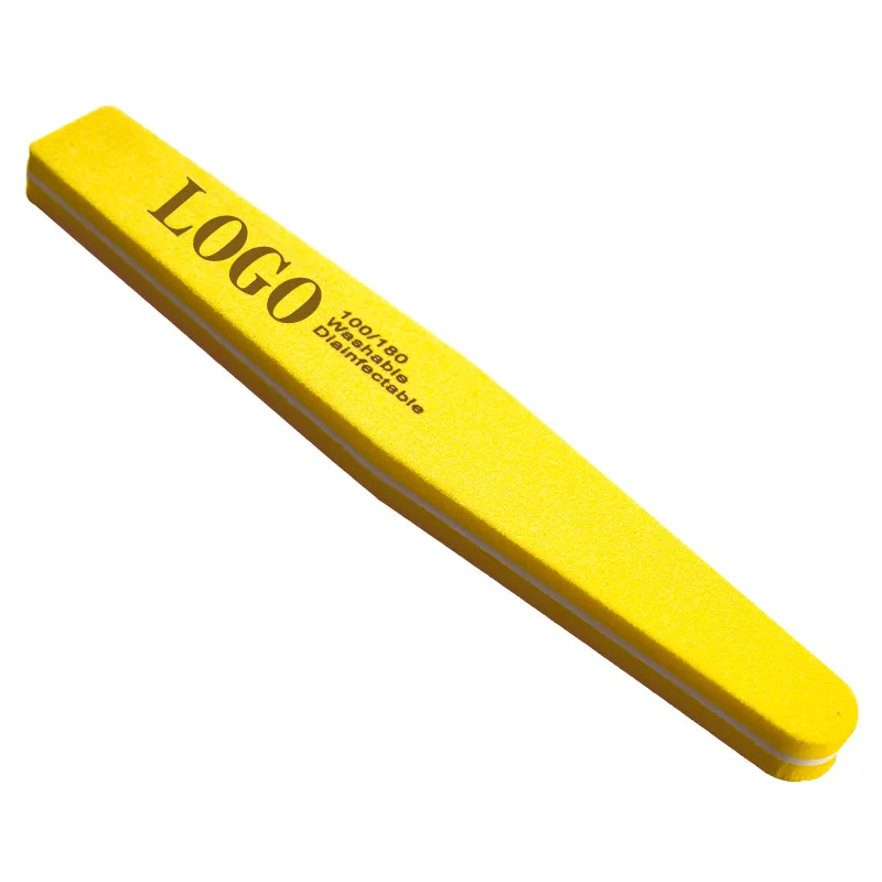 Wholesale Double Side Disposable Shiny Nail Buffer for Nail Art Half Moon Manufacturer Sponge Manicure Nail Files