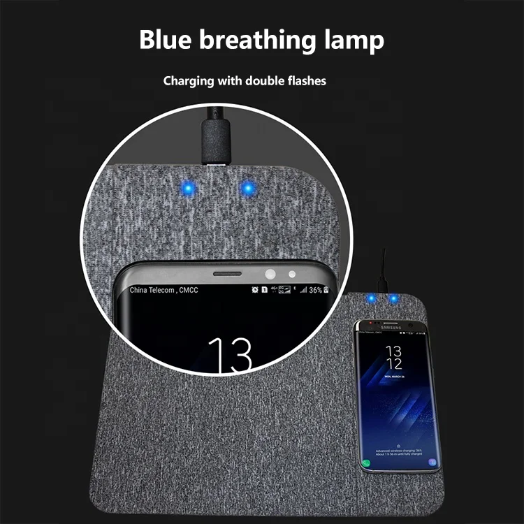  Новинка Беспроводное зарядное устройство для мобильного телефона коврик мыши клавиатуры компьютерный игровой