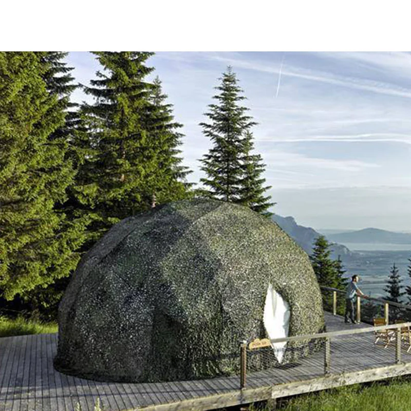 8 m Luxury Eco Geodesic Dome Pavilion Round House Hotel Tent For Resort