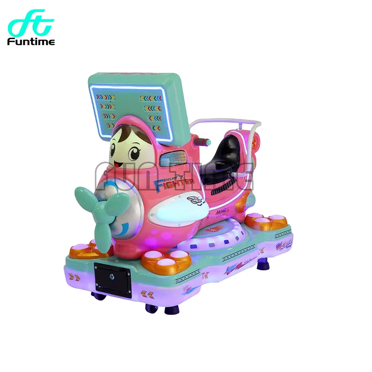 New kiddie rides coin operated fiberglass swing electric car small train kiddie ride game machine