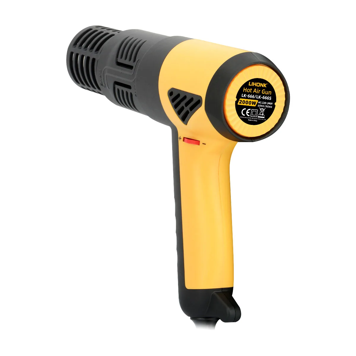 LK-666S Various Temperatures Heat Guns Hot Air Gun Pistol Thermal Blower 50~830 Celsius degrees with nylon protective shield