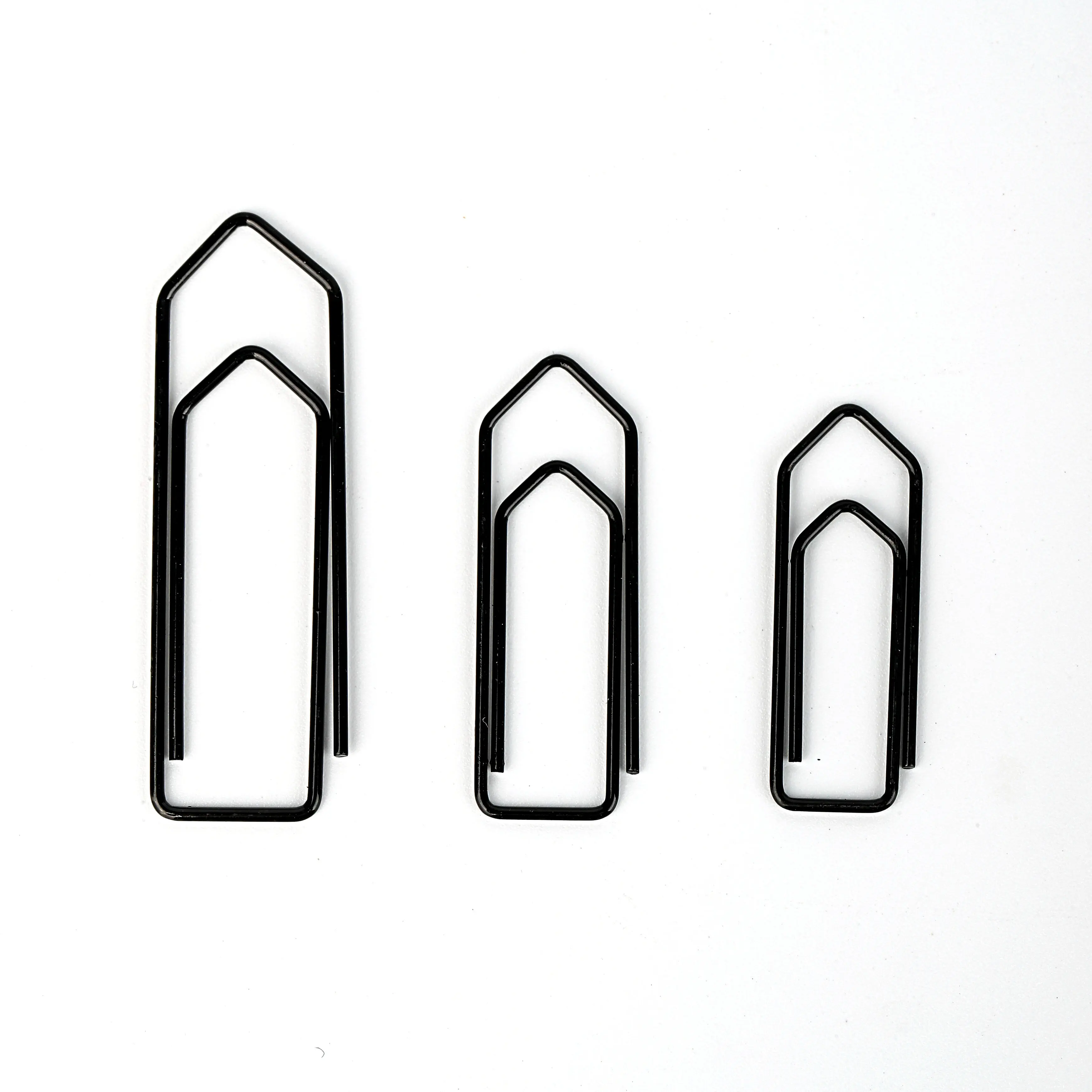 School supply decorative black silver metal wire house shape memo note paper clip