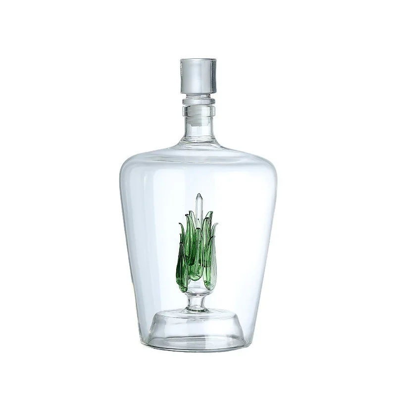 phantom skull-shaped liquor glass decanter