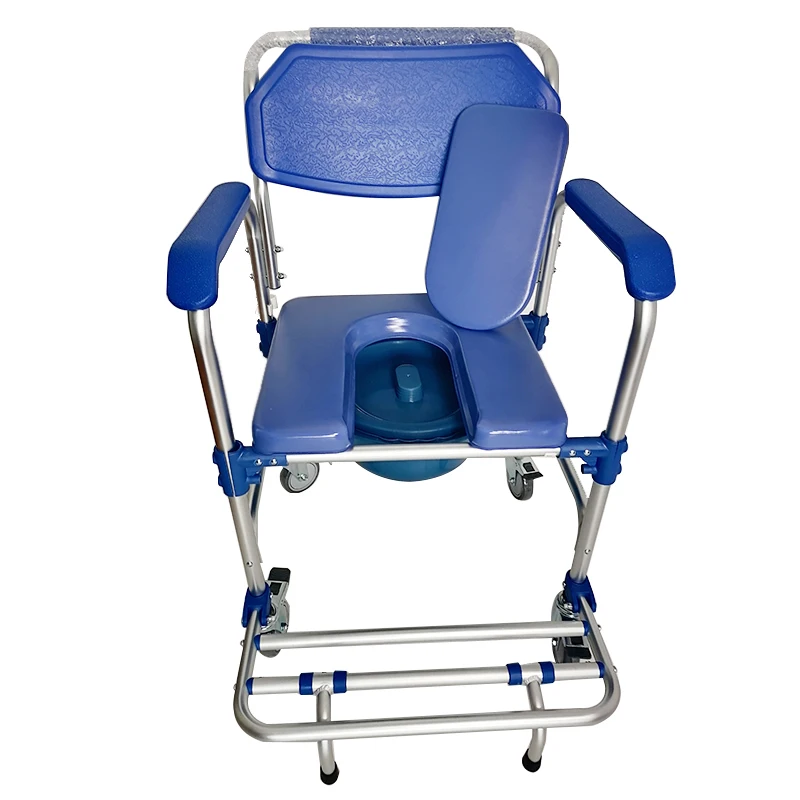 2024 year New Arrival Commode Chair with Wheels for Disabled and Elderly