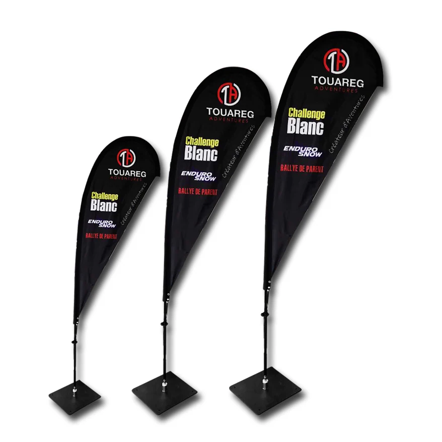 DS Teardrop Signs Beach Flagpoles Feather Flag Flag Pole Teardrop Banner