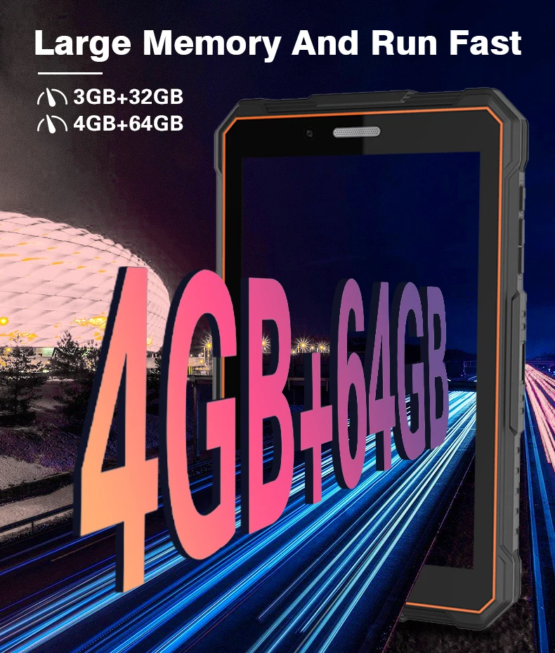 OEM 8 inch octa core  4g lte android 11 rugged tablet  for Industrial with Fingerprint NFC