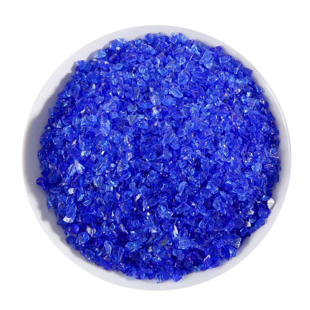 Colored senior decorative glass yarn aquarium glass sand