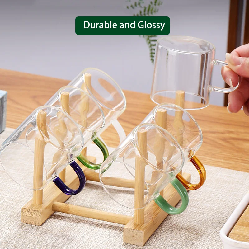 Eco-friendly Nature Bamboo Kitchen Dish Plate Bowl Cup Drying Rack Stand Drainer Storage Pot Lid Holder Organizer