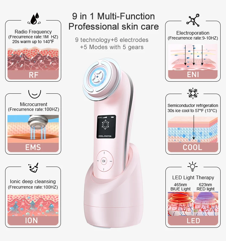 Kizoku Nanobeauty RF INO Глубокая очистка кожи омоложение лица лифтинг Новые поступления 2020