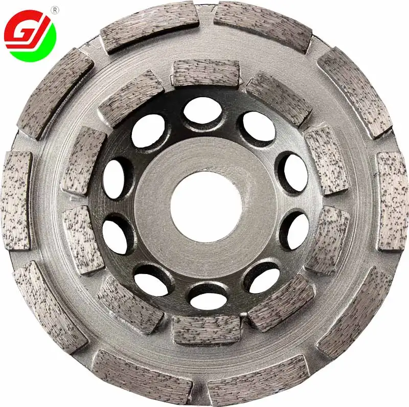 5Inch 125mm Double Row Abrasive Stone Diamond Turbo Cup Grinding Wheels For Granite /Marble/Tile