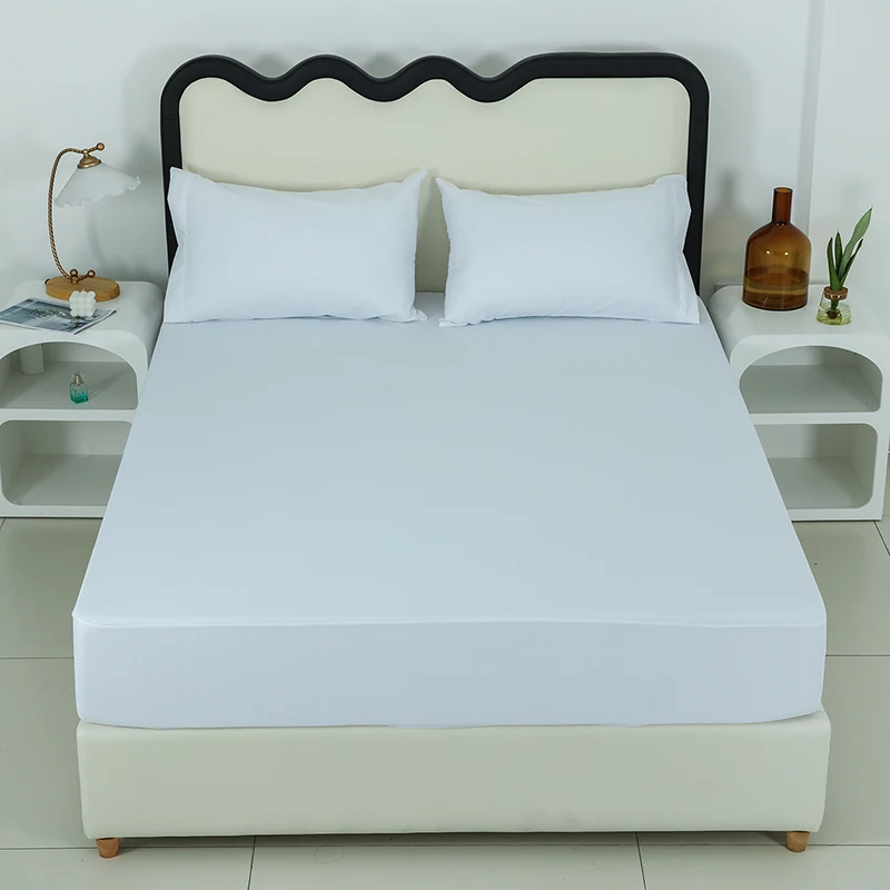 Premium Fitted Bed Sheets 100% Cotton Bedbug Mattress Cover Nursing Home Hospital Care Waterproof Mattress Protector