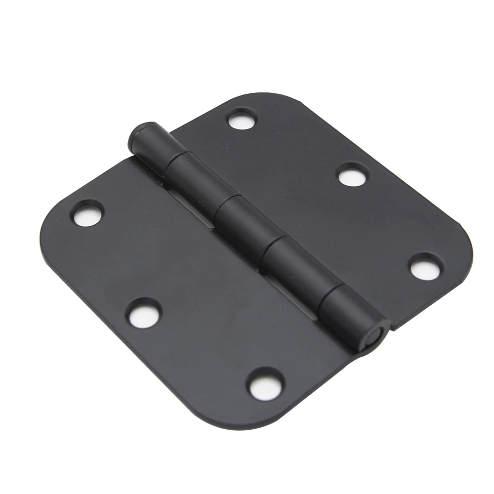 3.5' 4' Butterfly Hinges Black Door Hinge Steel 5/8' Radius Hinge