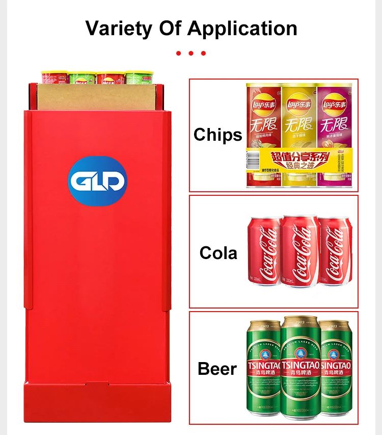 Elevator System Free Standing Pop-up Cardboard Box Vertical Display Vendor with Spring Loaded