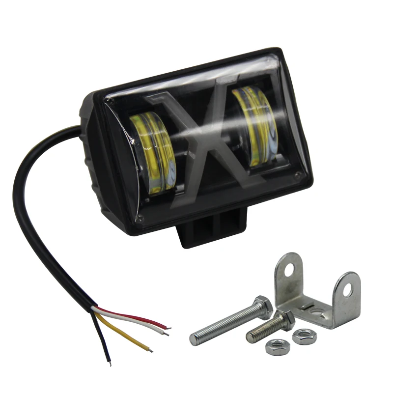 Hot Sales High Brightness Offroad Led Work Light Bulb 40w 12v 6000k With X Form Blue Drl High Low Beam Design Led Driving Light