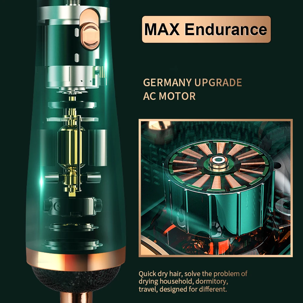 Professional 3 In 1 Hair Dryer Brush One Step Hair Dryer And Styler Electric Hot Air Brush