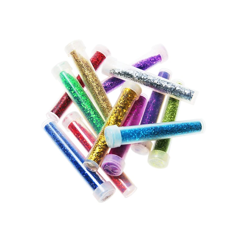 2020 new Bulk Glitter supplier for DIY crafts glitter powder and bulk glitter polyester test tube packaging
