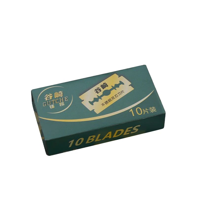 Double Edge Razor Blades Salon Use Shaving Old-fashioned Shaver Blade 10 Pieces Pack Stainless Steel
