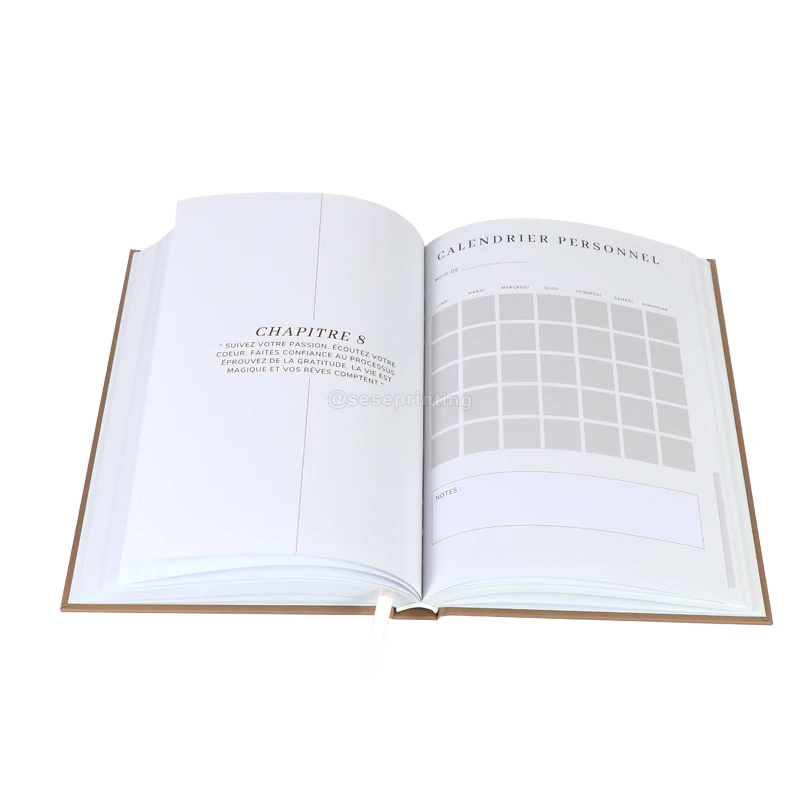 Manufacturing High Quality Personalized Journal Notebook Custom Hardcover Planner Printing