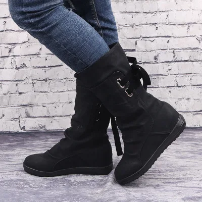 JT133 big size suede ladies casual long boots women boot shoes