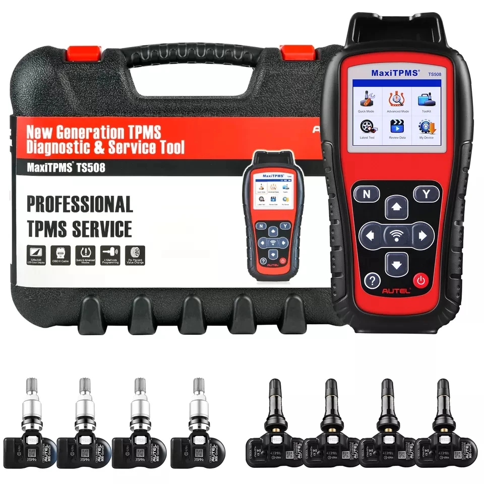 Autel OBD2 TPMS Programming Autel Maxitpms Autel TS501 TS508 TS508K Reset Tpms Diagnostic Scanner Tool With 8pcs Sensor