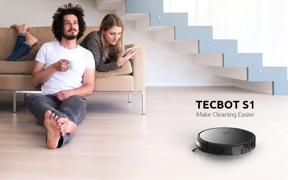 Robot Vacuum Cleaner, 1800Pa Strong Suction, Quiet, Self-Charging Robotic Vacuum Cleaner, Using Inertial Navigation System