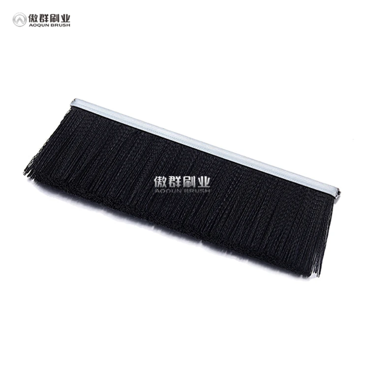 Customized Industrial Strip Brushes Machine Bristle Material Flexible Strip Brush For Door Elevator And Sealing Applications