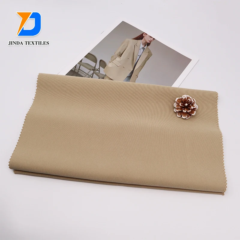 Jinda Factory Customized New Model 65% Polyester and 35% Cotton 235gsm Woven Safety work wear clothing fabric printed coveralls