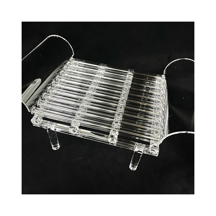 Customized High temperature resistance Quartz glass tube Industry Quartz glass heater