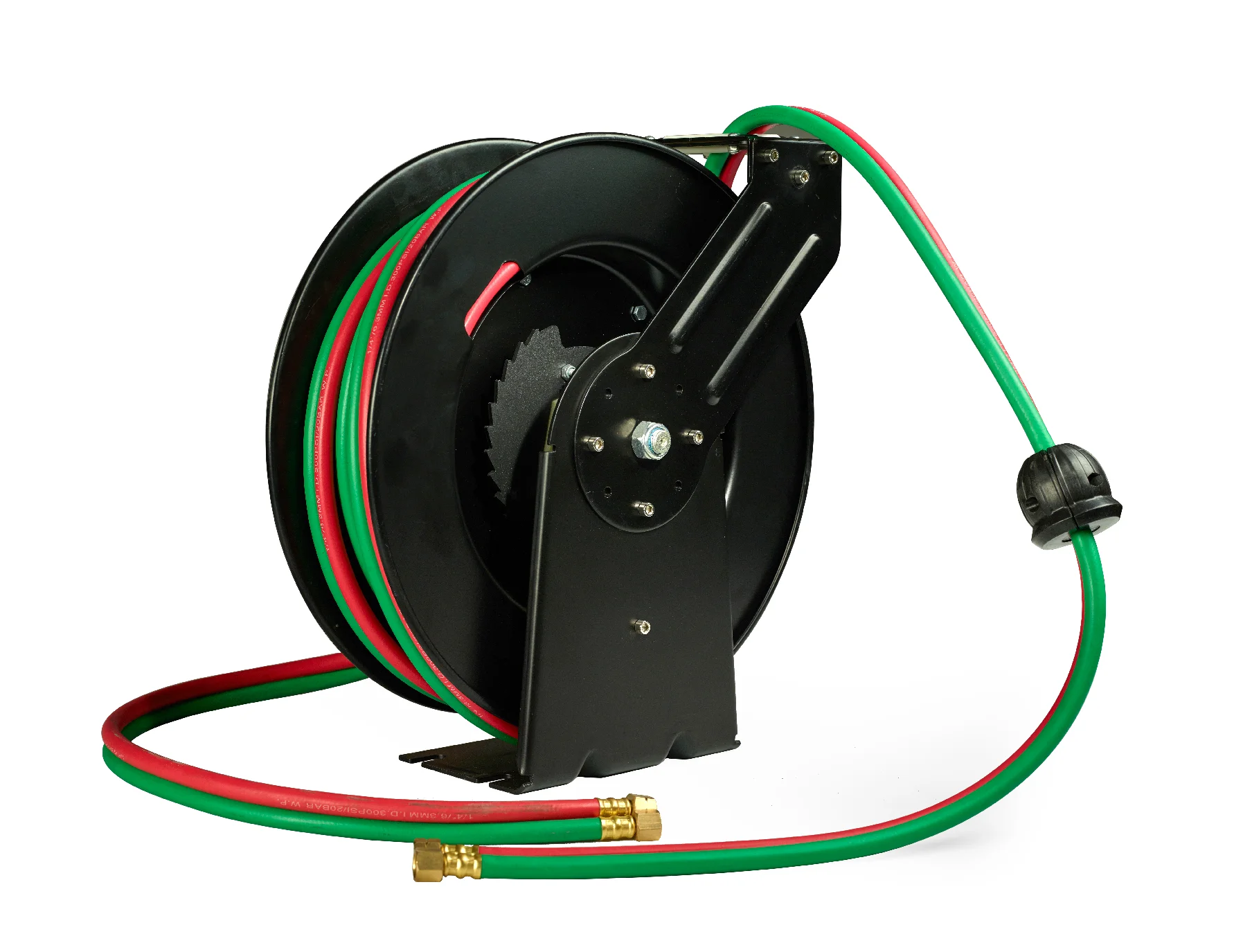 Oxygen Acetylene twin welding gas rubber hose reel Cutting hose reel