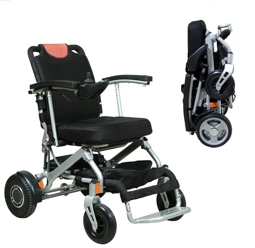Economic folding portable electric mobility wheelchair