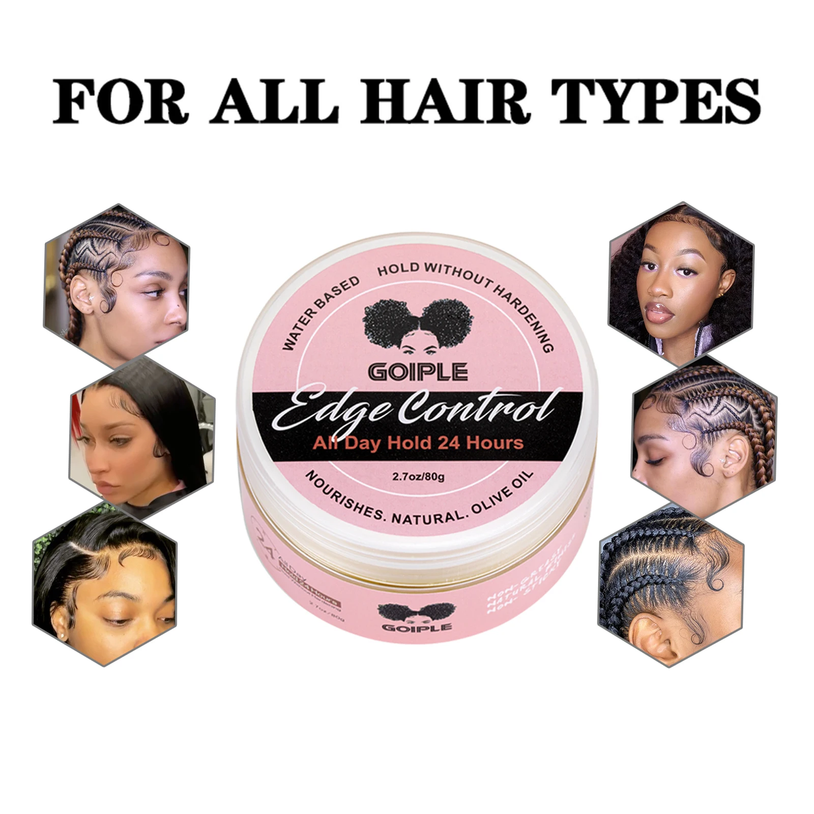 24 Hours Long Lasting Strong Hold Edge Control Hair Wax Gel Stick for Hair Gel Hair Finishing Stick Edge Control Set Private Lab