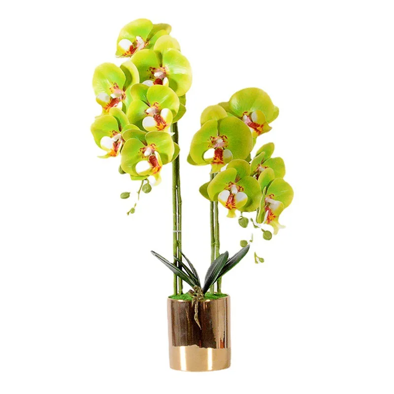 2024 hot sale simulation Artificial Home Decoration Phalaenopsis Orchid Potted Plants