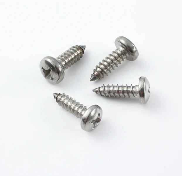 Factory 304Stainless Steel A2 A4 Cross Recessed Truss Head Machine Screws self tapping Screw