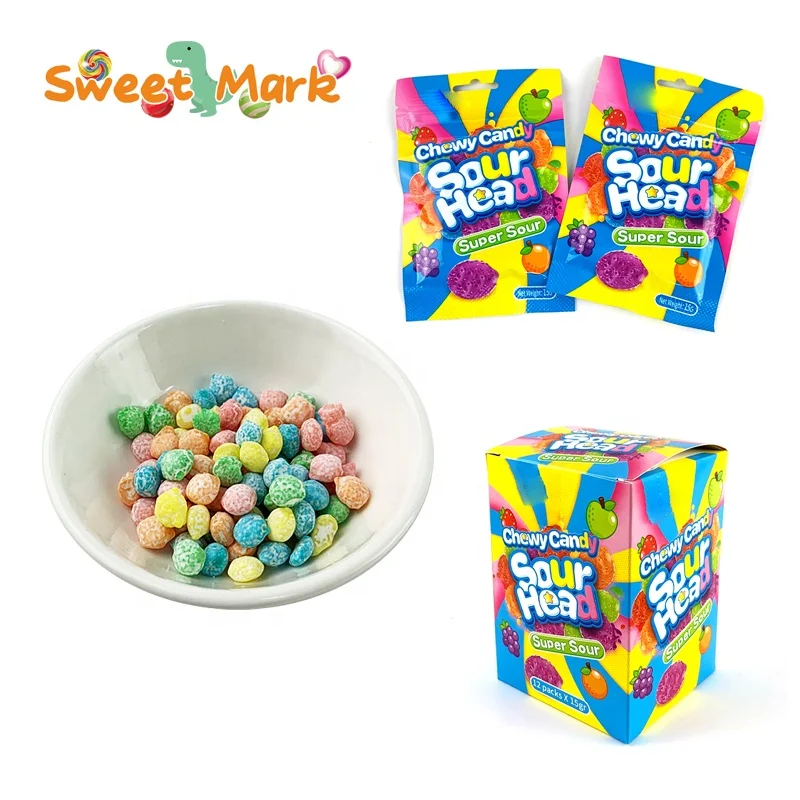 High quality super sour candy colorful halal candy hard candy