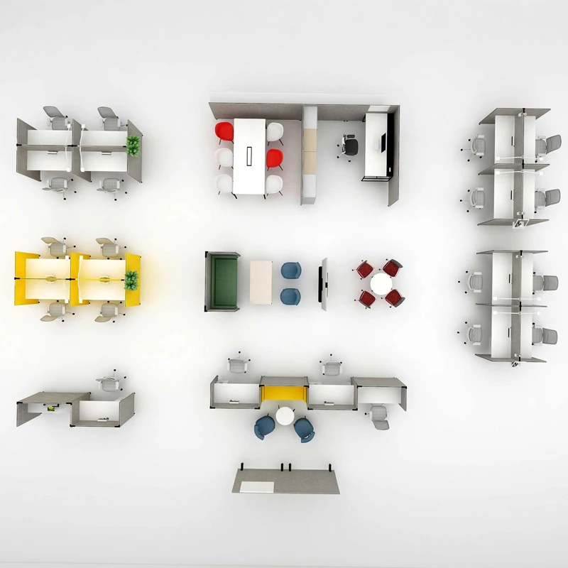 Современная настраиваемая Модульная офисная мебель, настольная акустическая рабочая станция