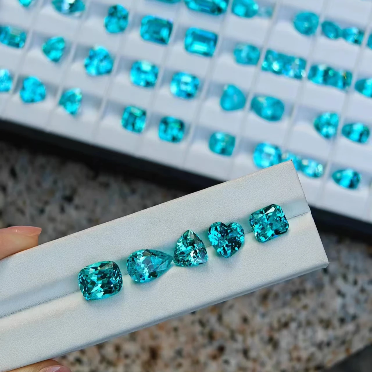 Lab Created Paraiba Tourmaline Jewelry emerald gemstone jewelry various sizes gemstones jewelry gemstones