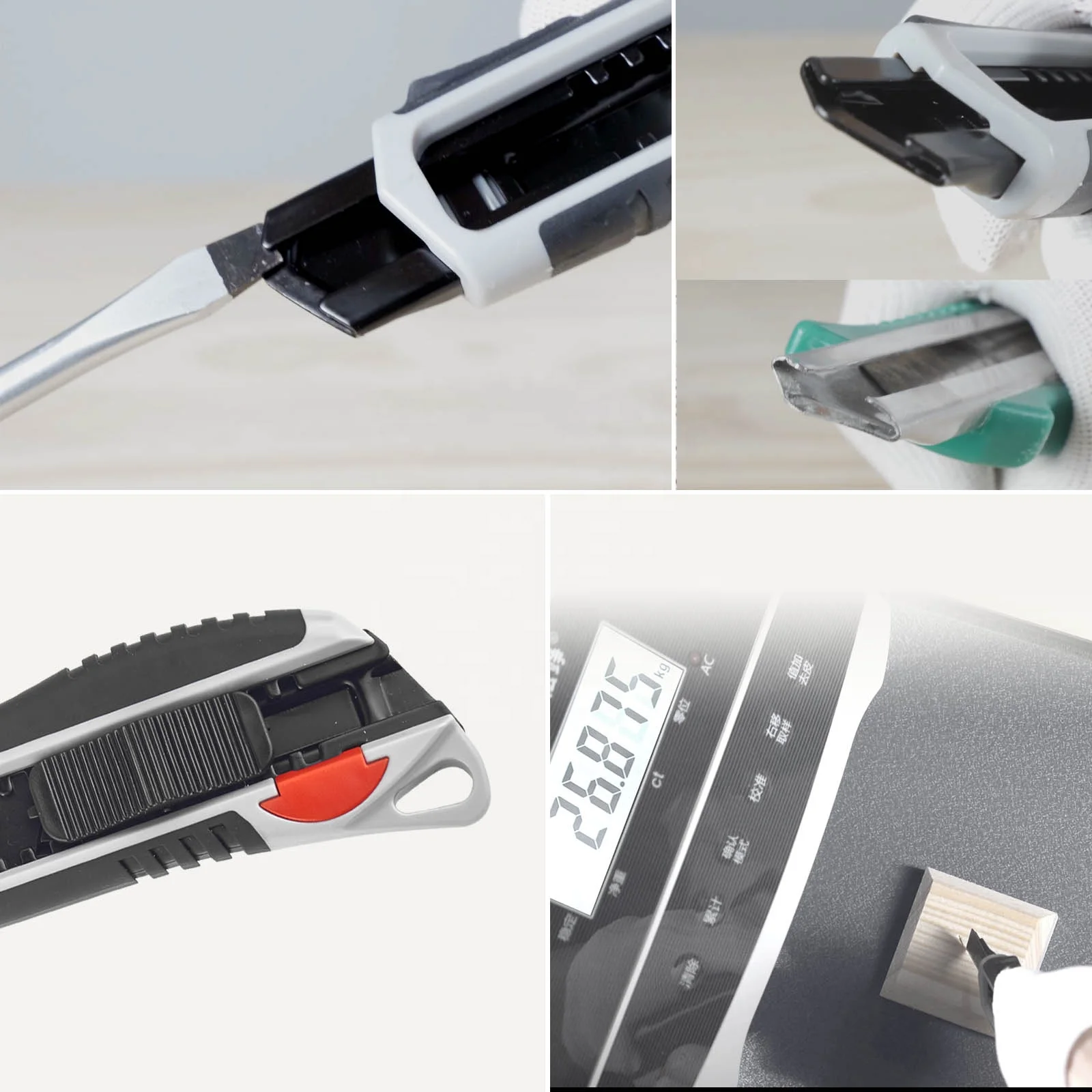 ASSIST Snap Off Heavy Duty 18mm Utility Knife Box Cutter 25kgs Locking force with  SK2 High-Carbon Steel Black Premium