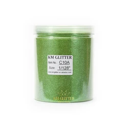 C10A Eco-friendly Cheap Wholesale Green Rainbow Glitter Powder for Nail Decoration