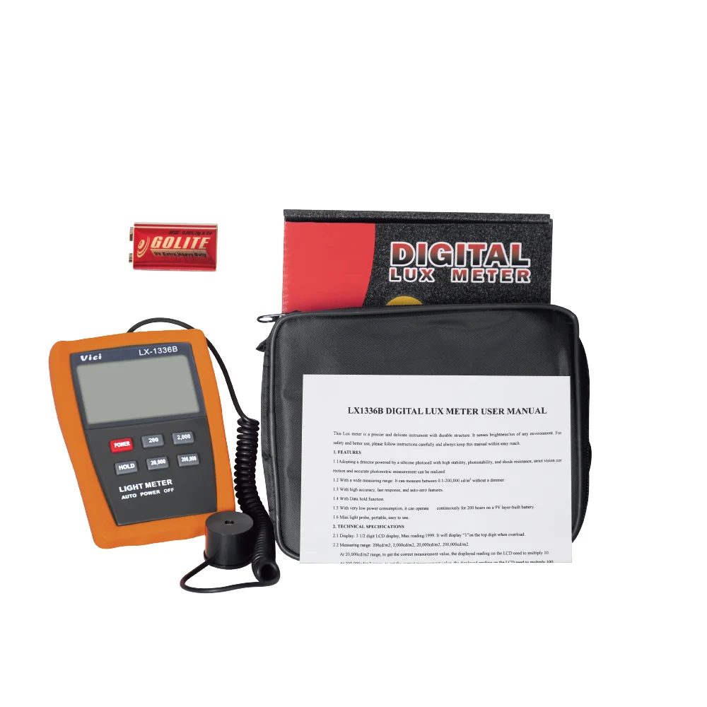 LX-1336B LED Lamp Computer/Mobile Display Backlight Panel Brightness testing Meter