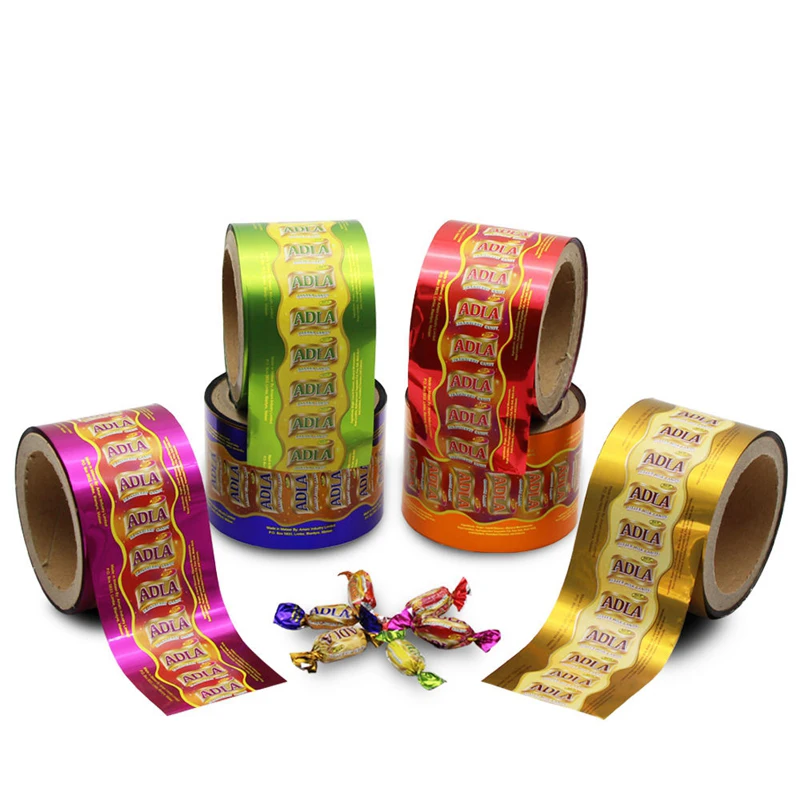 Custom Print Plastic Foil Laminated Heat Sealable Flexible Food Packaging Materials Roll Stock Film For Automatic Packing