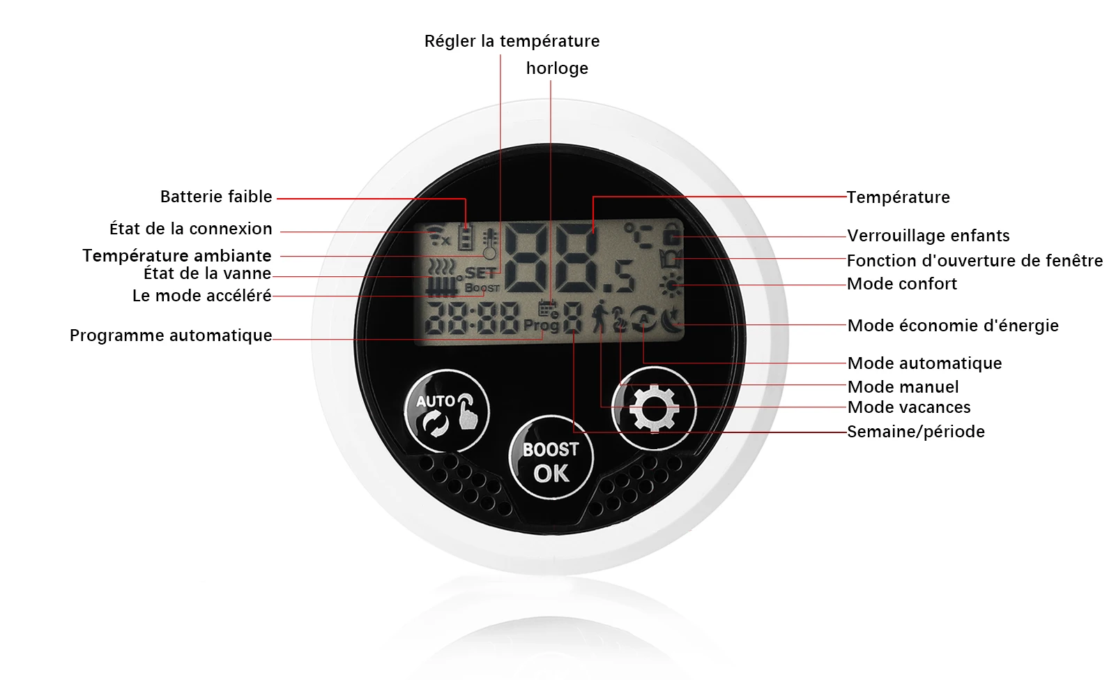 Room Heating Programmable Electric Smart Thermostat Temperature Controller with Tuya