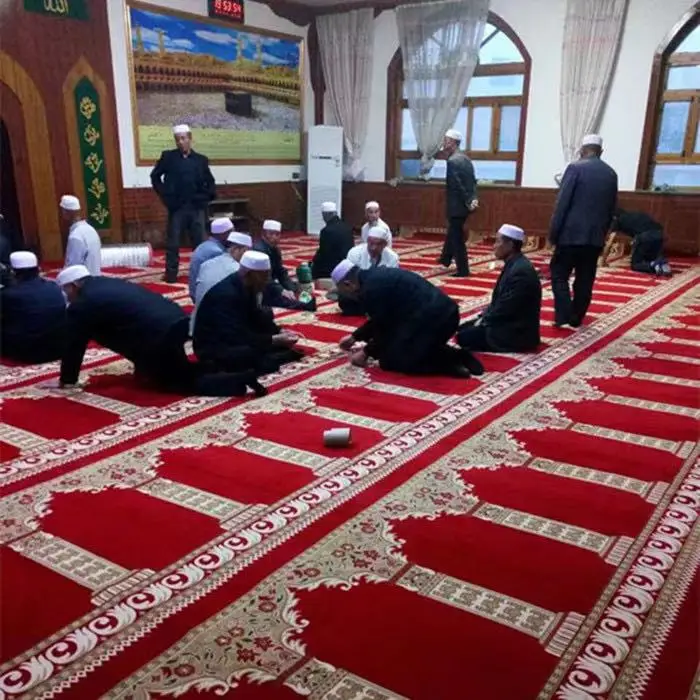 High Quality And Super Soft Mosque Prayer Hand Tufted Mosque Carpets Muslim Carpet